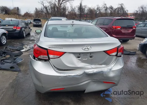 2013 Hyundai Elantra Gls из США, поврежденный, VIN KMHDH4AE0DU846392